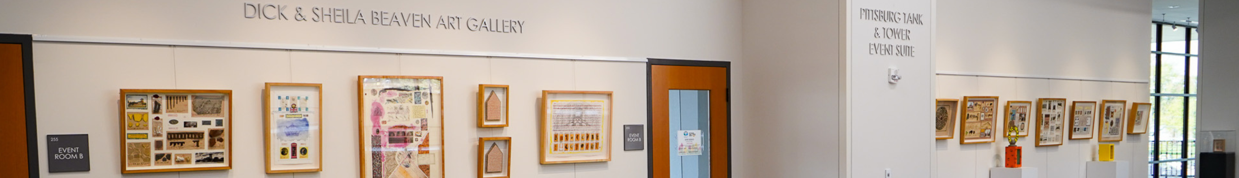 Dick and Sheila Beaven Gallery image showing artwork on walls