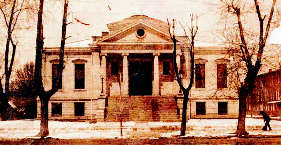 The Henderson Public Library historical photo