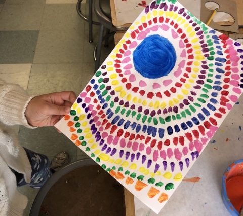 Sample of Alma's art technique