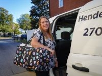 a photo of Lacey from the Mobile Library team