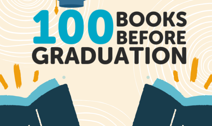 100 Books Before Graduation program graphuc